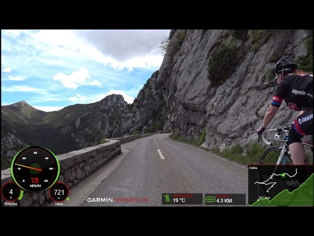 60 Minute Great Canyon du Verdon Road Cycling Workout France Part 2