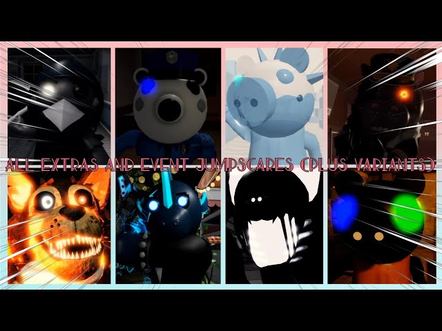 Piggy: All EXTRAS SKINS and EVENT BOTS JUMPSCARES (PLUS VARIANTS)