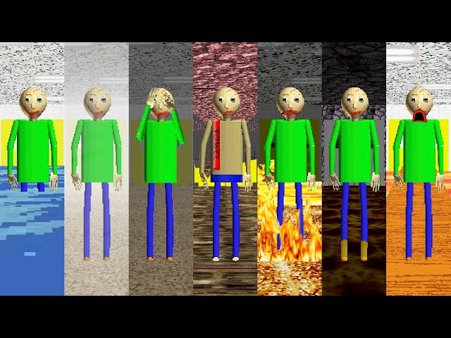Evolution of Baldi's Disasters: Flood, Fog, Nuked, Fire, Volcano, Lava Becomes an Dangerous!