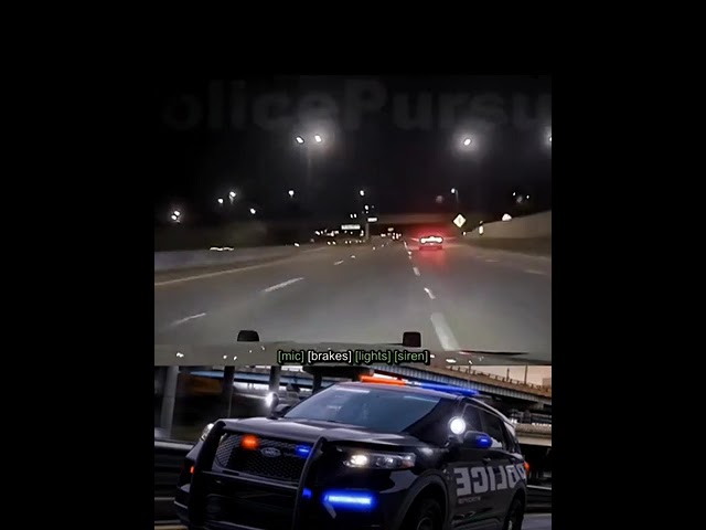 Police cruiser takes on a Dodge Hellcat in hot pursuit.. 🔥 End will shock you 😎