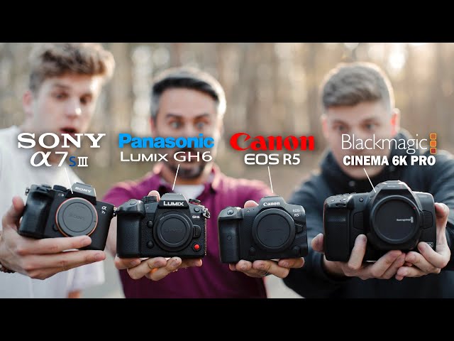 The Ultimate Camera Brand Shootout | Canon R5 vs Sony A7SIII vs Panasonic GH6 vs Blackmagic 6K Pro