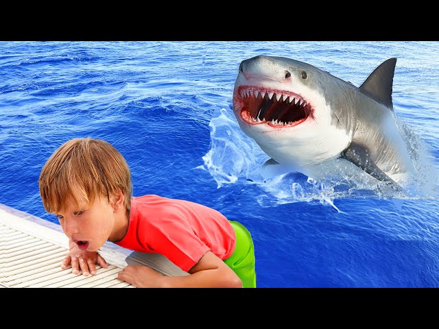 he fell into shark tank, then..