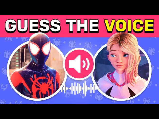 Guess the Spider-Man Characters by Voice | Across the Spider-Verse Movie Quiz 2023 🔉