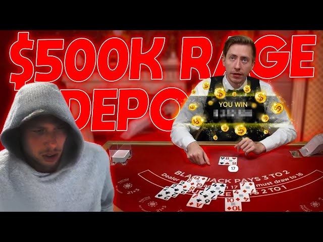 I RAGE deposited $500,000 and hit the Blackjack Tables...