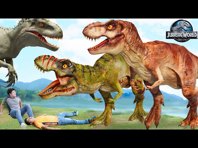 The Best of Dinosaur T-Rex Attack | T-rex chase | Jurassic Park Fan Made Movie | Dinosaur | Ms Sandy