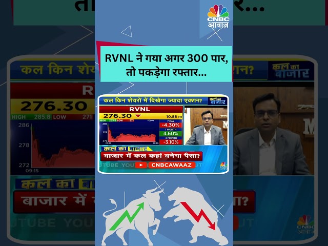 RVNL ने गया अगर 300 पार, तो पकड़ेगा रफ्तार... #StocksToWatch #StocksInFocus #StocksInNews #RVNL