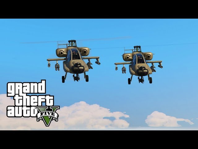 GTA 5 - Army Patrol Episode #40 - FH-1 Hunter HELICOPTER MISSION! (Smuggler's Run DLC Gear)