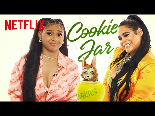 On My Block's Jessica Marie Garcia and Sierra Capri Answer a Nosy Cookie Jar's Questions | Netflix