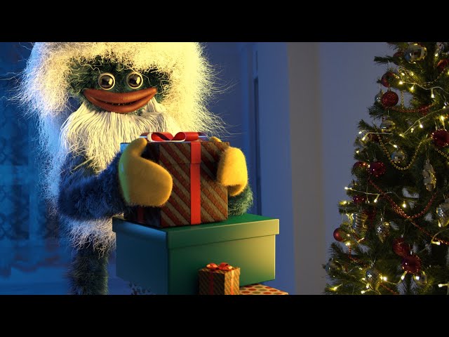 Huggy Wuggy Santa Claus / PJ Pug-a-Pillar reindeer / Merry Christmas / Happy New Year