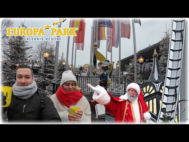 EUROPA-PARK SAISONSTART und Achterbahnen im SCHNEE! Winterzauber 2023/24 |Epfan95 Videoblog |