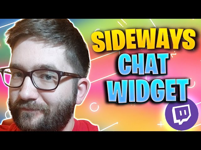 Minimal Sideways Chat Box for OBS Studio and Streamlabs OBS
