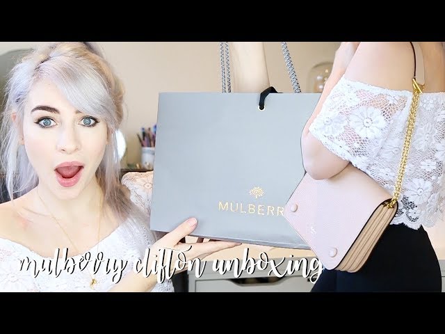 UNBOXING MULBERRY ROSEWATER CLIFTON BAG |  review