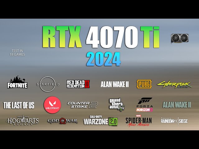 RTX 4070 Ti : Test in 18 Games in 2024 - RTX 4070 Ti Gaming