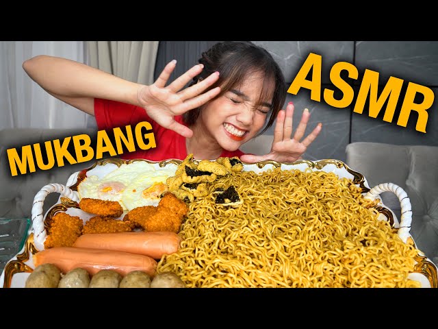 ASMR MUKBANG SPICY INDOMIE GORENG 7 BUNGKUS | EATING SOUNDS!!!