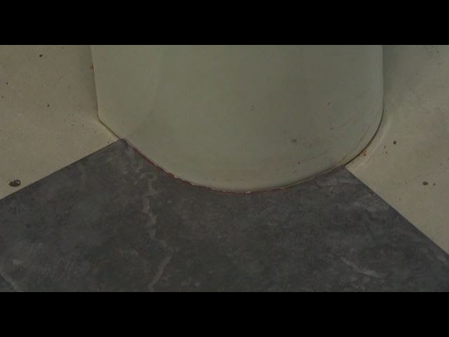 How to Tile Around a Toilet and the Pedestal: Cutting curves in tiles