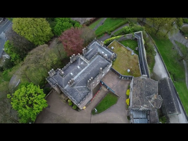 drone Clitheroe Castle