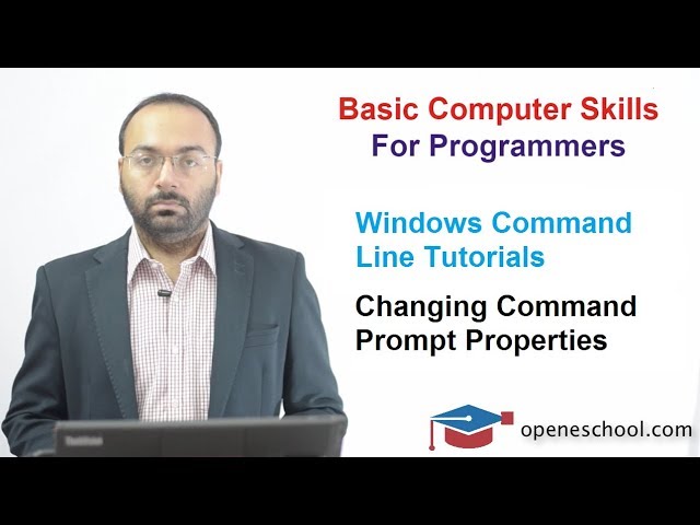 Windows Command Line Tutorials - Tutorial 4 - Editing Command Prompt Properties