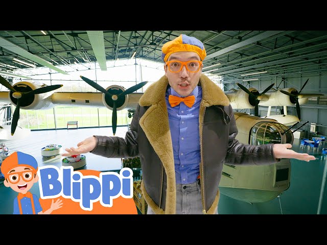 Blippi and the Airplane Museum! 📖 Blippi 📖 Moonbug Kids - Learning Corner