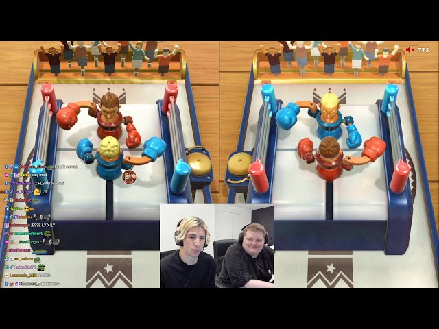 xQc & Jesse 1v1 in Toy Boxing