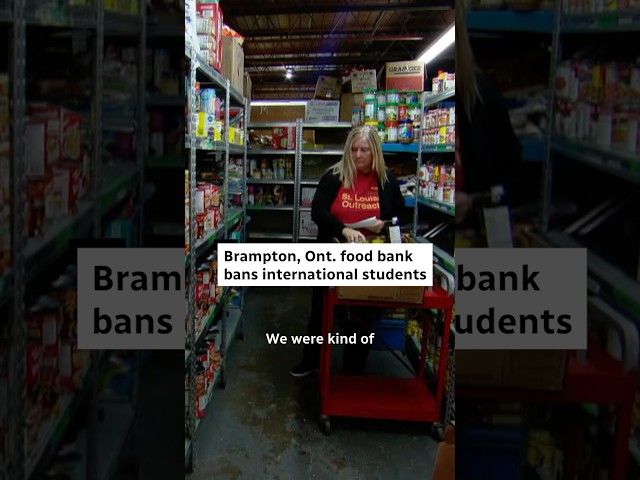 Brampton, Ont., food bank bans international students #shorts