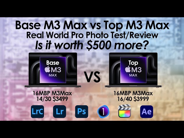 Top M3 Max vs Base M3 Max 16" MacBook Pro, is the max worth $500 more?
