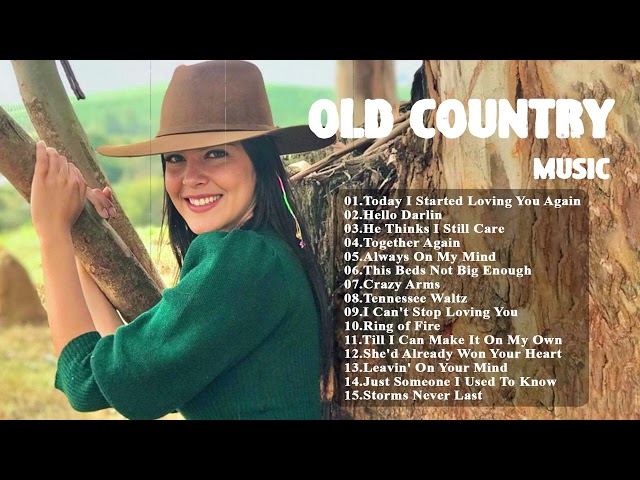 Today I Started Loving You Again -- Hello Darlin || Old Country Song's Collection | Country Music