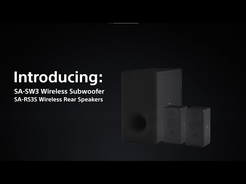 Sony | SA-SW3 Wireless Subwoofer & SA-RS3S Wireless Rear Speaker | Upgrade your sound