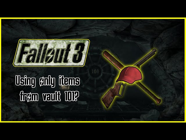 Can you beat fallout 3 with equipment from vault 101? (3,000 sub speacial)