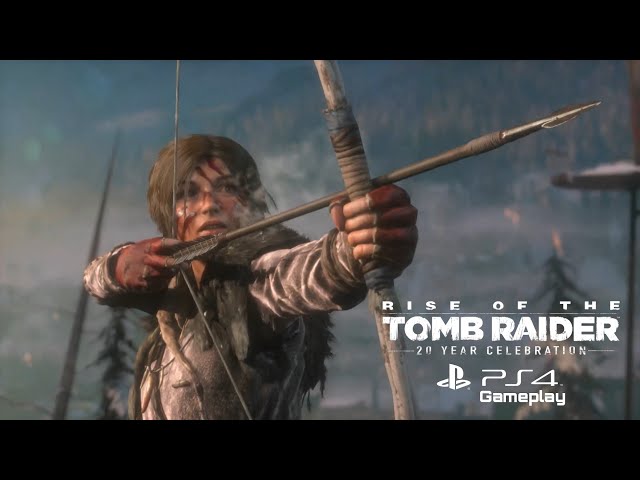 Rise of the Tomb Raider  - Siberian Wilderness - killing the bear PS4 Gameplay
