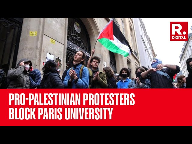 Gaza Protest In Paris Sees Tense Standoff With Israel Supporters