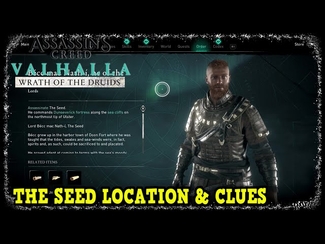 The Seed Location in Wrath of the Druids (AC Valhalla The Seed Location & Clue )