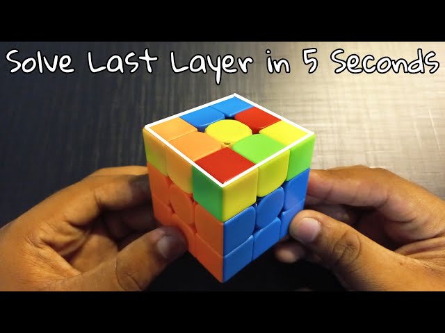 "2 Look OLL" How to Solve Last Layer of Rubik's Cube in 5 Seconds (Hindi Urdu)