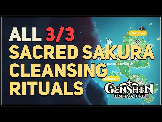 All 3 Sacred Sakura Cleansing Rituals Genshin Impact