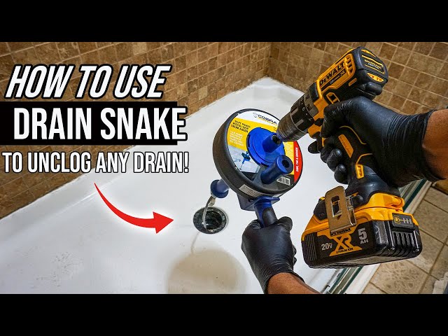 How To Use A Drain Snake To Unclog Any Drain! Home DIY For Begginers!