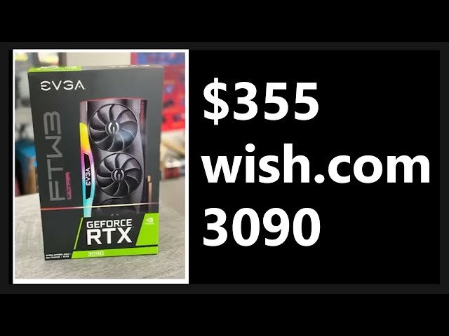 I Bought a $355 RTX 3090 From Wish.com #shorts