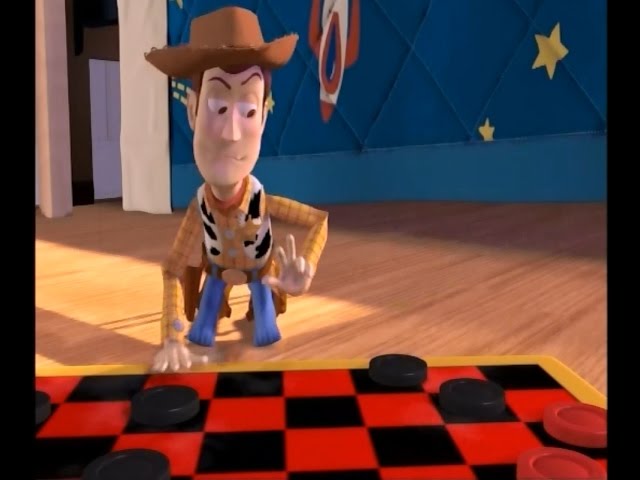 Cowboy Woody is Playing Checkers - (TOY STORY ) Вуди играет в шашки