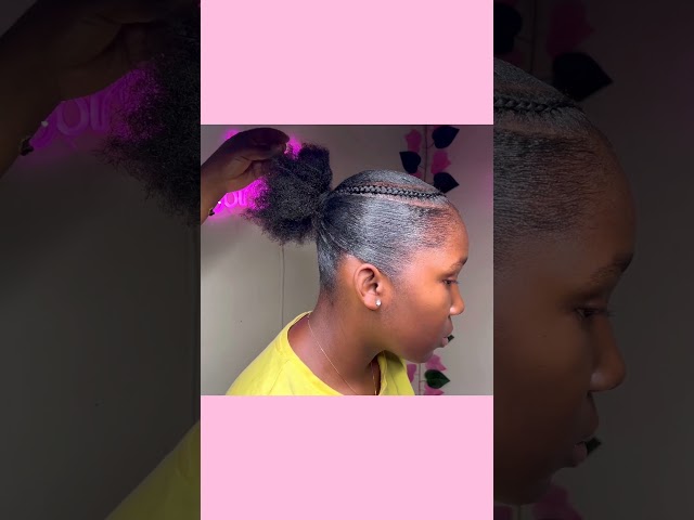 Unique 4c hair transformation 💖🦋
