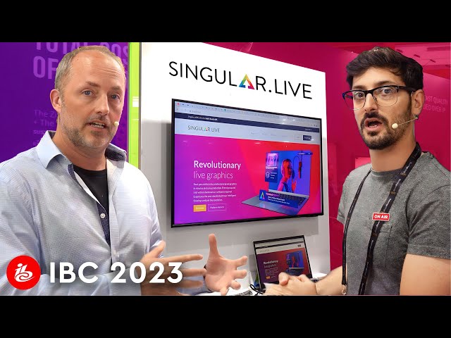 Taking your LIVE GRAPHICS to the next level | Singular.live at IBC2023