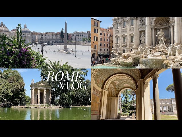 Summer in Rome: Villa Borghese, window shopping, Italian restaurants... | Italy diaries vlog 🇮🇹