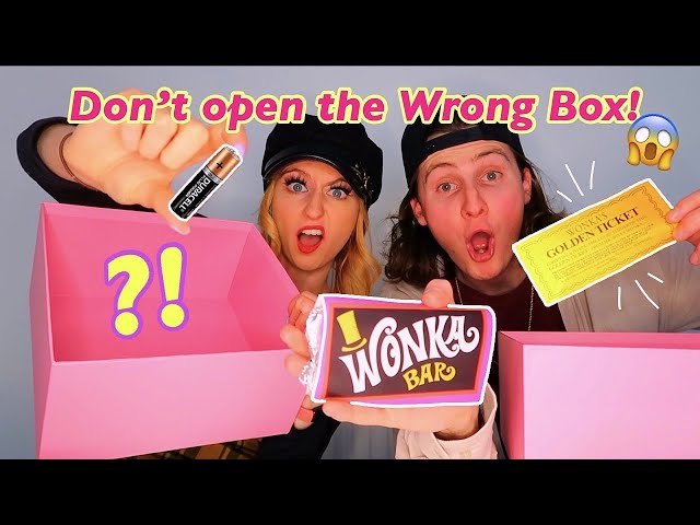 Don't Open the Wrong MYSTERY BOX Challenge!!😱🎁(with my bf!) *FIDGETS, WONKA BARS, MINI BRANDS ECT!*😍