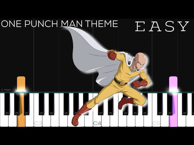 One Punch Man - Saitama’s Theme | EASY Piano Tutorial