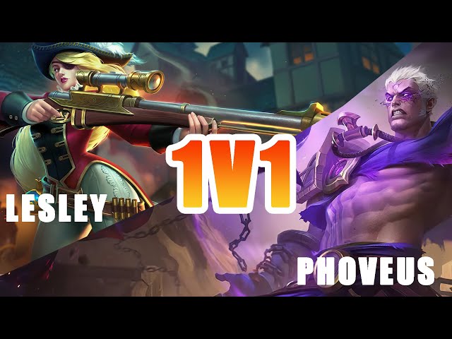 PHOVEUS NEW FIGHTER HERO 1V1 WITH LESLEY | Friendly Play in Mobile Legends