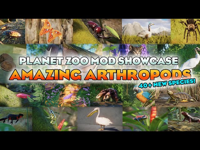 🐛 AMAZING ARTHROPODS! 40+ New Species!  | Planet Zoo Mod Showcase