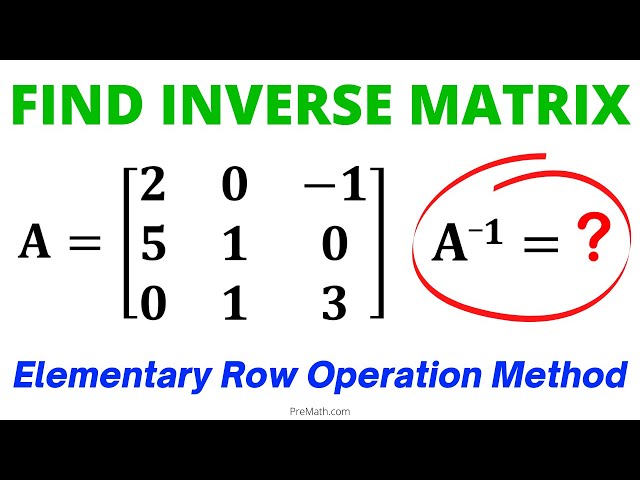 Learn to Find the Inverse of a 3x3 Matrix | Step-by-Step Tutorial