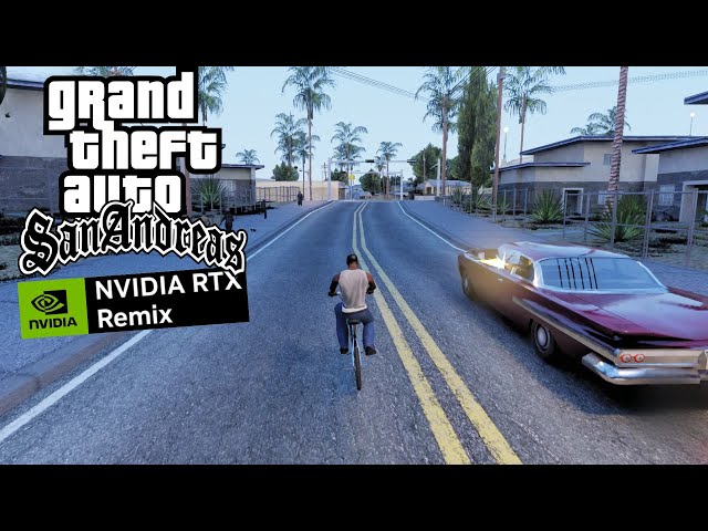 GTA San Andreas RTX Remix (Work in Progress) - RTX 4080 4K 60 FPS Gameplay