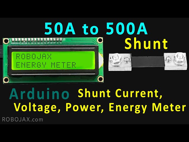How measure DC Voltage and Current and build Energy meter with LCD Display | Lesson 104