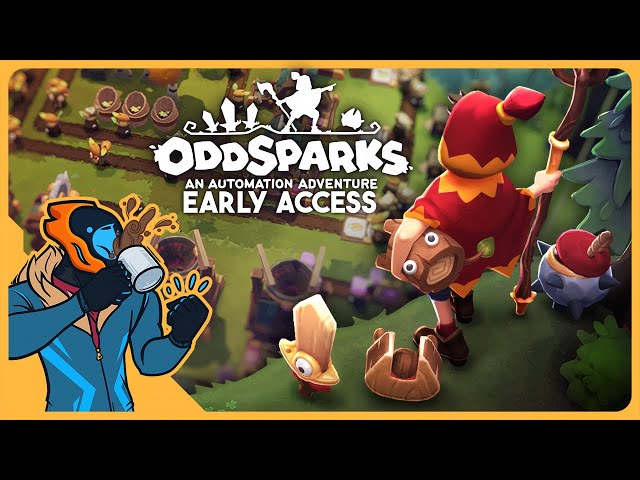 Woodpunk Factory Builder, But With Pikmin! - Oddsparks: An Automation Adventure [Early Access]
