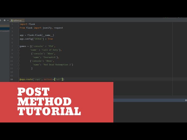 Post Method with our API in Python and Flask! - Python API Tutorial Part 2