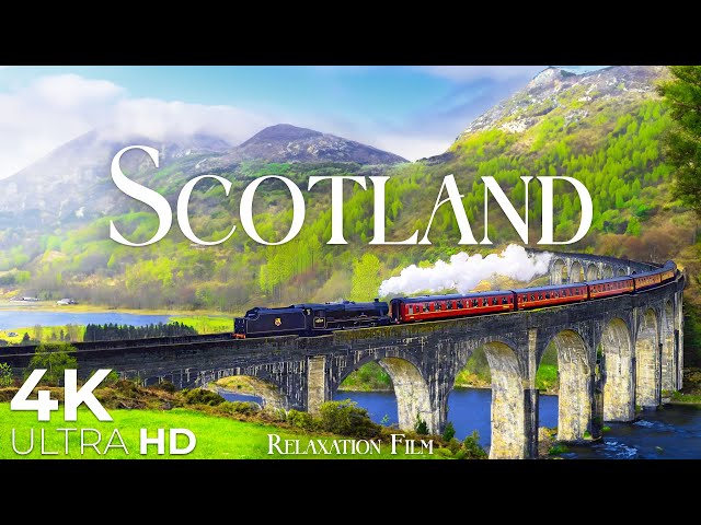 Scotland 4K • Nature Relaxation Film with Peaceful Relaxing Music and Nature Video Ultra HD