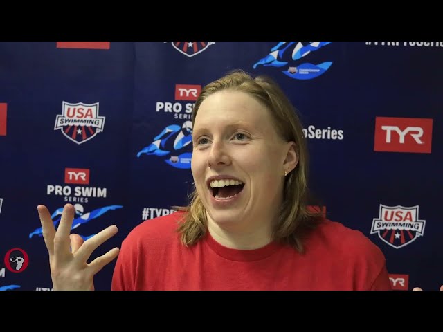 Lilly King on World-Leading 1:05 "I had no idea what I was going to go tonight"